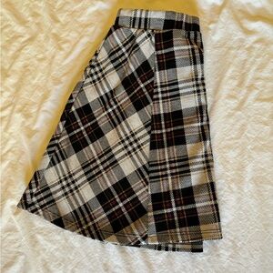 Altar’d State skirt, size small, black brown and white plaid